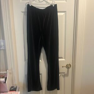 Wild Fable Black Ribbed Velvet Flare Pants